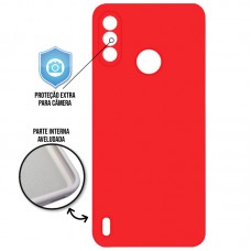 Capa Motorola Moto E7 Power - Cover Protector Vermelha